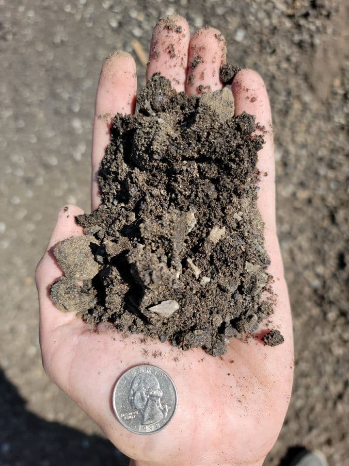 Close-up of Asphalt Grindings