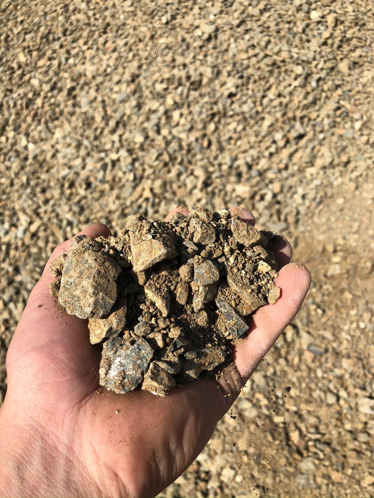 Close-up of Class II Road Base 3/4"